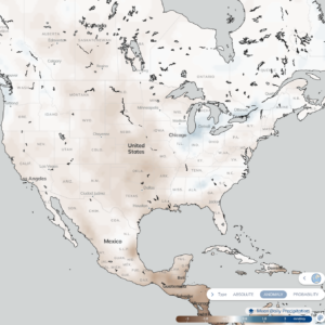 Correntics Platform showing droughts in the US in 2023 | Example of physical climate risk | Correntics