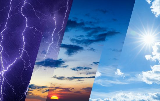 Weather,Forecast,Concept,,Climate,Change,Background,,Collage,Of,Sky,Image